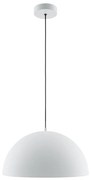 Lustra/Pendul metalic Basic D-35cm alb