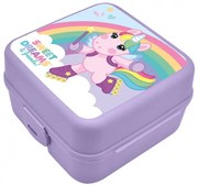 Unicorn Sweet Dreams cutie de prânz cu compartimente, cutie sandwich