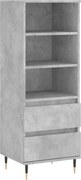 vidaXL Dulap înalt, gri beton, 40x36x110 cm, lemn compozit
