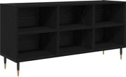 vidaXL Cabinet TV Stejar Negru 103,5 x 30 x 50 cm Lemn compozit