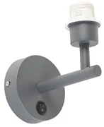 Aplică modernă gri închis cu 1 lumină cu întrerupător - Combi