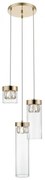 Lustra suspendata design modern 31cm GEM 3 aurie