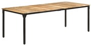 vidaXL Masă de bucătărie, 220x100x76 cm, lemn de mango nefinisat