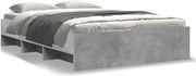 vidaXL Cadru de pat, gri beton, 120x200 cm, lemn prelucrat