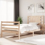vidaXL Cadru de pat fără saltea, 75x190 cm, lemn masiv de pin
