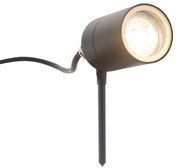 Spot Spike antracit reglabil IP44 - Solo