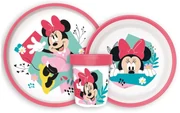 Disney Minnie Being More set masă antiderapant, set din plastic micro