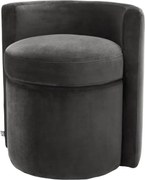 Fotoliu design LUX Arcadia, catifea gri inchis 113161 HZ