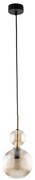 Pendul pe cablu SOPHIA 1xE14/10W/230V negru/bej fumuriu