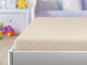 Cearsaf Jersey pentru patut EXCLUSIVE 60x120 cm crem