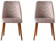 Set de scaune de sufragerie Dallas Pink, 2 buc., 2 buc.