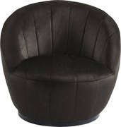 Fotoliu Rotativ – Design Modern și Confortabil, Material Textil, stofă Monolith Maro Inchis