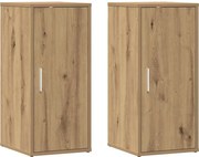 vidaXL Pantofare 2 buc. stejar artizanal, 32x35x70 cm, lemn prelucrat