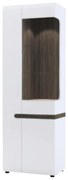 Vitrină Lymoted (alb + stejar sonoma închis trufă) . 1064008