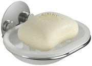 Săpunieră albă autoadezivă din plastic Turbo-Loc – Wenko