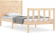 vidaXL Cadru de pat fără saltea, 90x200 cm, lemn masiv pin