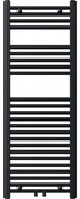Novaservis - Radiator de baie tip scară 490W/230V 120x45 cm negru drept