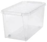 Cutie de depozitare cu cleme albe șiroți SmartStore Classic, 70 l, 70 l