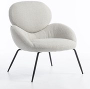 HR2045 Scaun Gri Boucle cu Bază Neagră