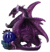 Statueta dragon cu sfera puterii Mystic Protection 10cm