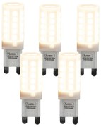 Set de 5 becuri LED G9 reglabile 3W 280lm 2700K