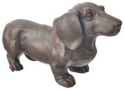 InDecor Câine de vânătoare din ceramică maro, 43 x19 x 26 cm