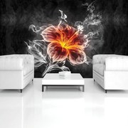 Fototapet - Floare - fum (152,5x104 cm)