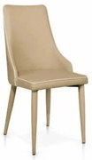 Scaun Molino, piele ecologica, structura metalica - BEJ