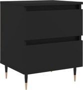 vidaXL Noptieră, negru, 40x35x50 cm, lemn prelucrat