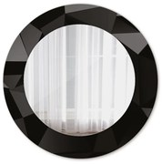 Decoratiuni perete cu oglinda Negru abstract