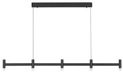 Lustra liniara cu 5 spoturi LED 3000K POETIC negru