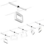 SET 5x lustră pe cablu Paulmann 94483 LED/4,8W FRAME 230V alb