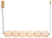 Zuma Line 003064-034748 - Lustră LED AKARI pe cablu, LED/50W/230V, finisaj auriu