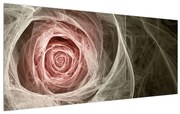 Tablou abstract cu trandafir (120x50 cm), în 40 de alte dimensiuni noi