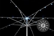 Lanț solar pentru iluminarea umbrelelor - 72 LED-uri