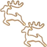 Decorațiuni de Crăciun, ren, 28x29 cm, 20 LED-uri, alb cald,