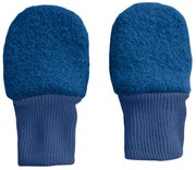 Manusi copii lana fiarta dublate cu bumbac Kidizi Blue 0-1 ani