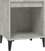 vidaXL Noptiere, gri beton, 40x35x50 cm