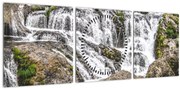 Tablou - Cascade (cu ceas) (90x30 cm)