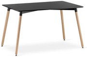 Masa Dreptunghiulara  Linda Fixa 120 x 80 Cm MDF Neagra