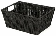 Coș împletit manua Compactor ETNA, 31 x 24x 14 cm, negru