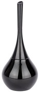 Recipient pentru perie FLAKON BLACK + perie WC, WENKO, negru