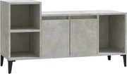 vidaXL Comodă TV, gri beton, 100x35x55 cm, lemn prelucrat