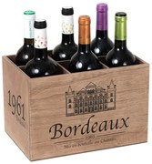 Suport din lemn pentru sticle de vin Balvi Bordeaux