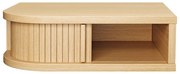 Noptieră în culoare naturală cu aspect de lemn de stejar Farsta – Woodman