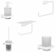 Set accesorii baie Hansgrohe AddStoris, alb mat