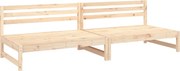 vidaXL Canapele de mijloc grădină 2 buc. 120x80 cm lemn masiv pin