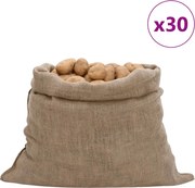 vidaXL Saci de iută, 30 buc., 100x110 cm, iută 100%, 220 g/m²