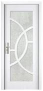 Usa Interior din MDF Novo Doors ND309, Cadru din Lemn Masiv, Geam Sablat, KIT COMPLET, Toc , Manere si balamale incluse (Culoare: Alb, Dimensiune: 80