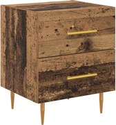 vidaXL Dulap de noapte Lemn Vechi 40 x 35 x 47,5 cm Lemn compozit